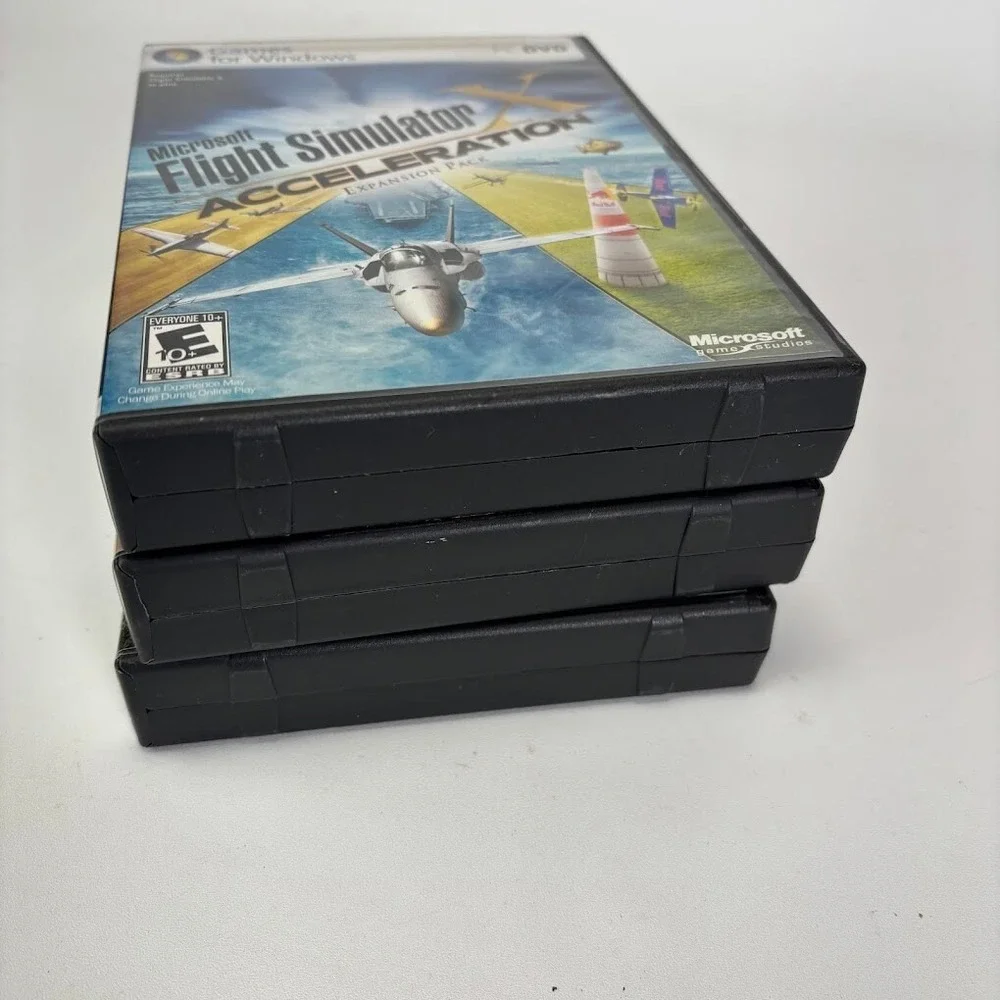 Flight Simulator Aircraft LOT of 3 Microsoft PC Aviator DVD Games Windows